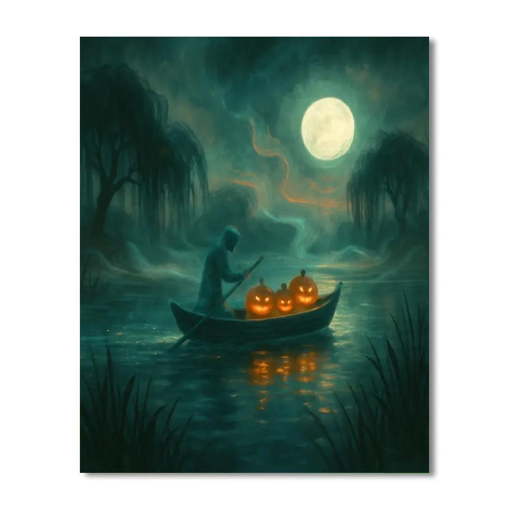 Phantom Ferry Crossing Paint by numbers art