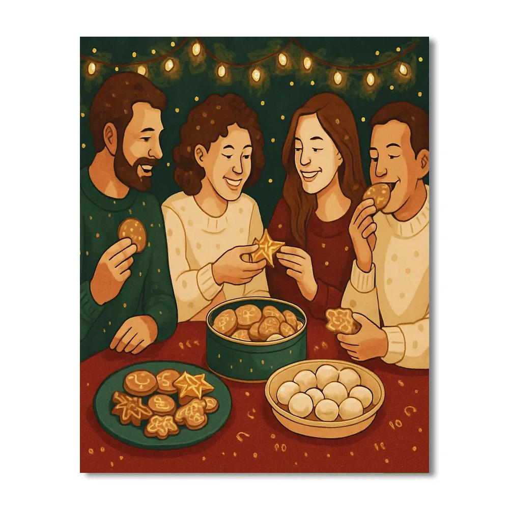 Cookie Exchange Circle paint by color