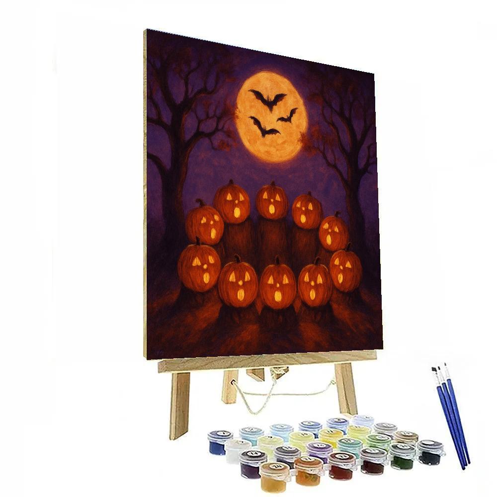 Midnight Orchard Choir Number painting