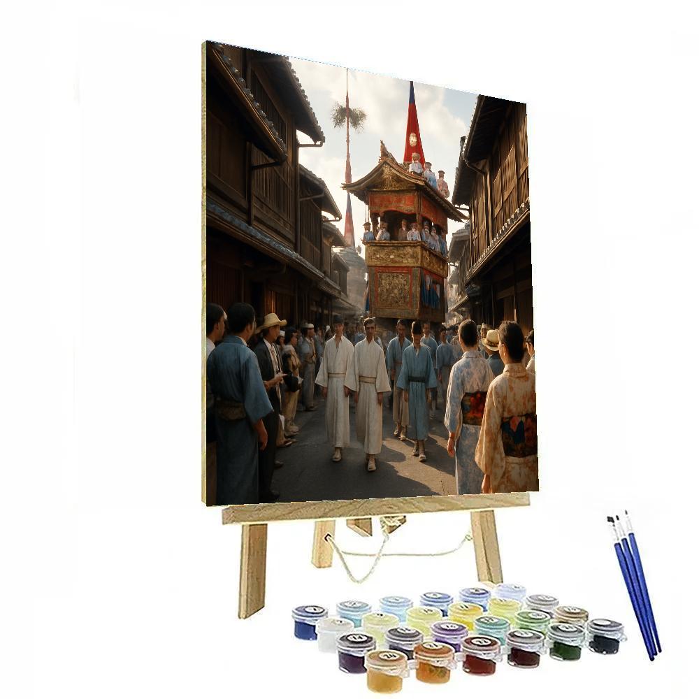 Gion Matsuri Yamaboko Parade Paint by numbers art