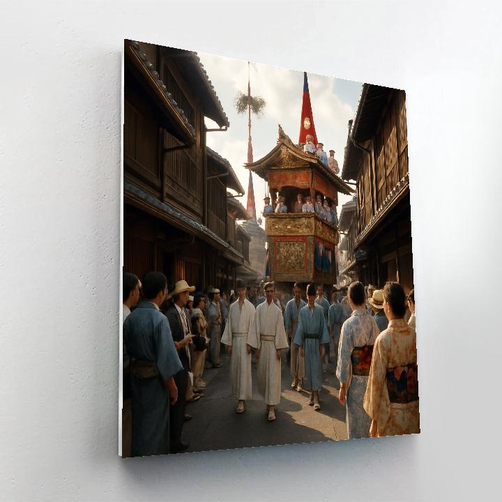 Gion Matsuri Yamaboko Parade Paint by numbers art