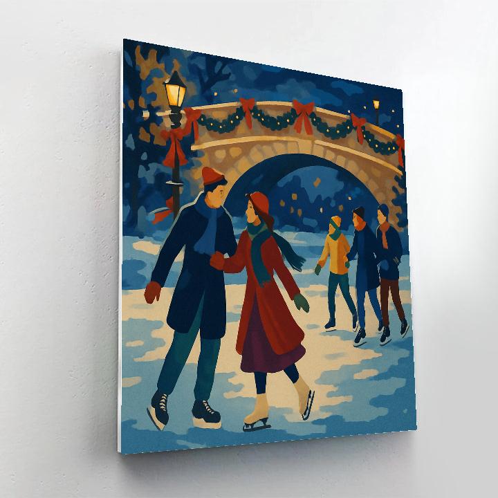 Skaters By Garland Bridge Paint by numbers art