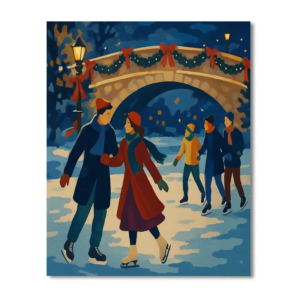 Skaters By Garland Bridge Paint by numbers art