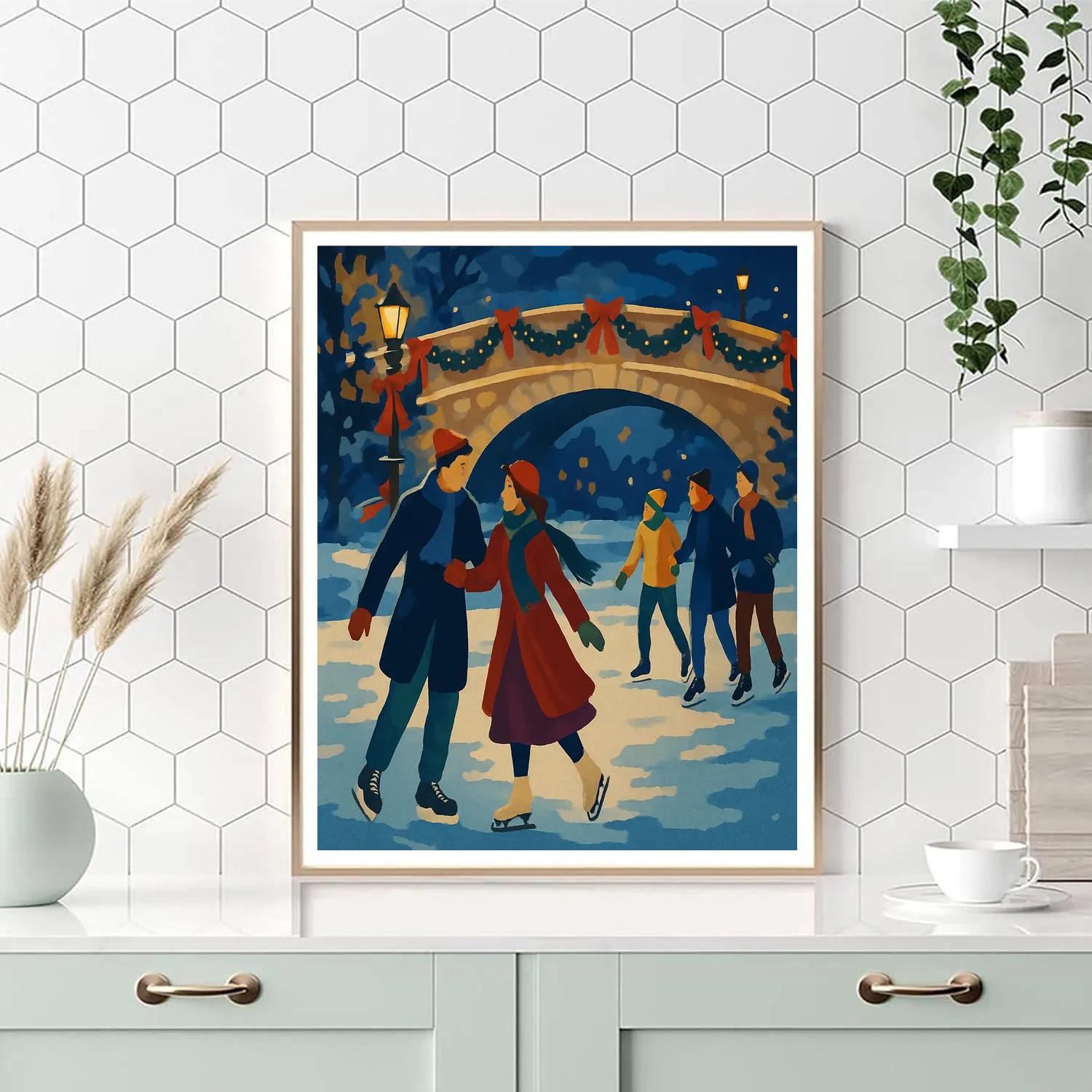 Skaters By Garland Bridge Paint by numbers art