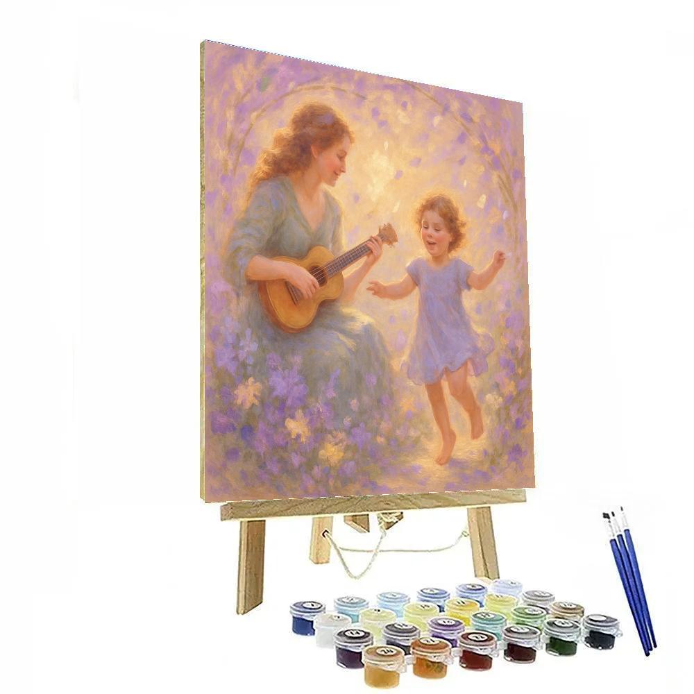Mother And Child Garden Concert Paint by numbers art