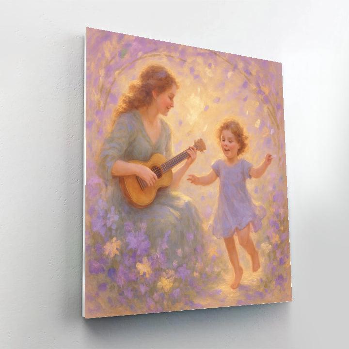 Mother And Child Garden Concert Paint by numbers art