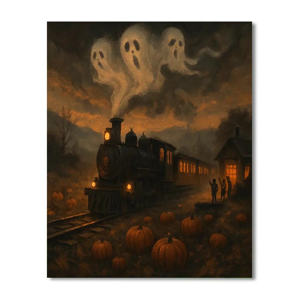 Harvest Moon Train paint by numbers