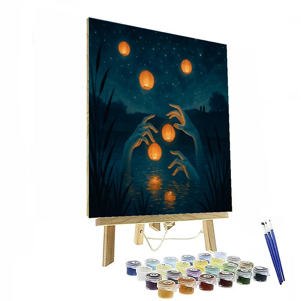 Oracle Pond Under Stars DIY paint by numbers