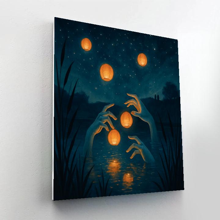 Oracle Pond Under Stars DIY paint by numbers