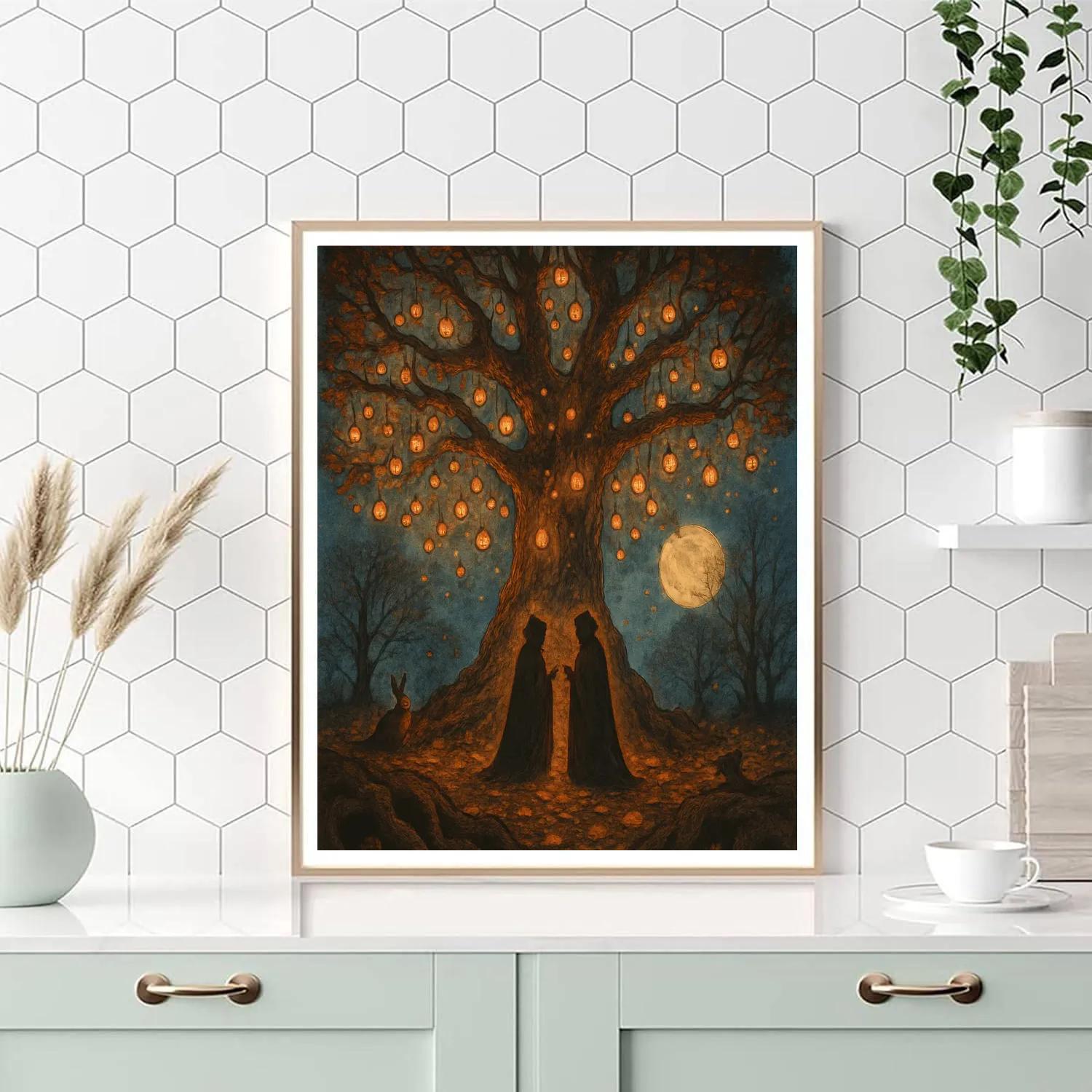 Lantern Oak Council Number painting