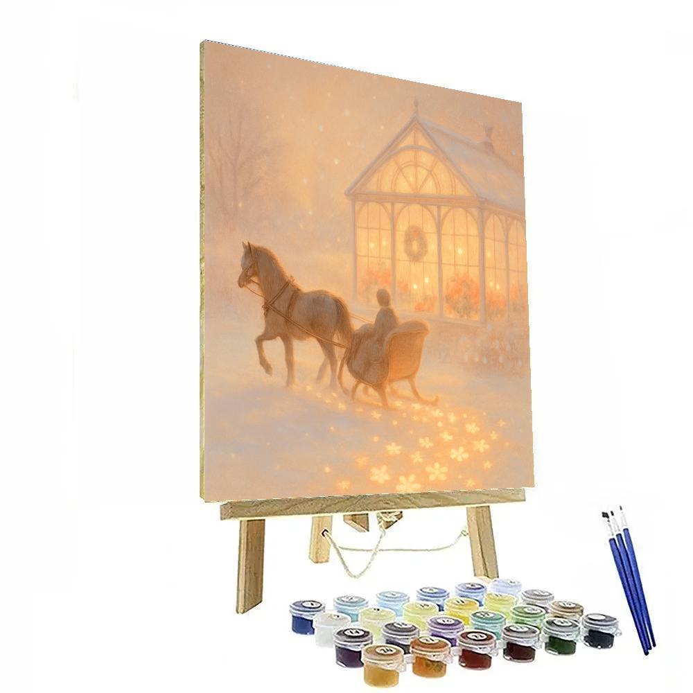 Sleigh Petal Trail Paint by numbers art
