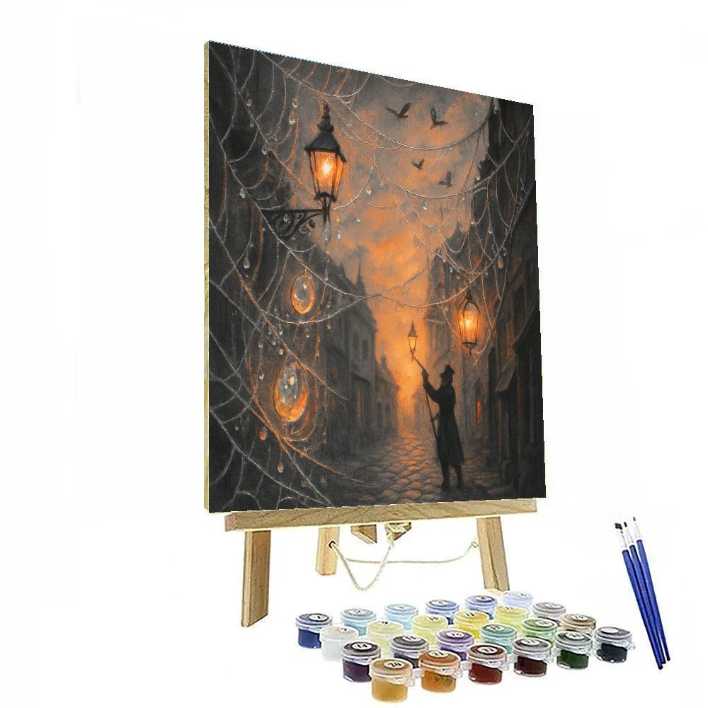Cobweb Lane Of Amber Light Numbered painting kits