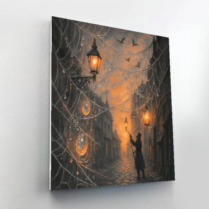 Cobweb Lane Of Amber Light Numbered painting kits