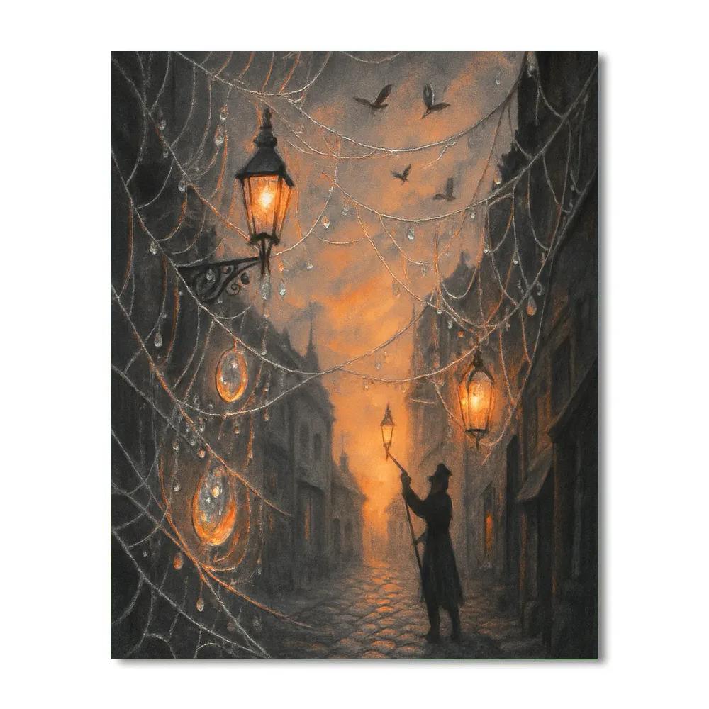Cobweb Lane Of Amber Light Numbered painting kits