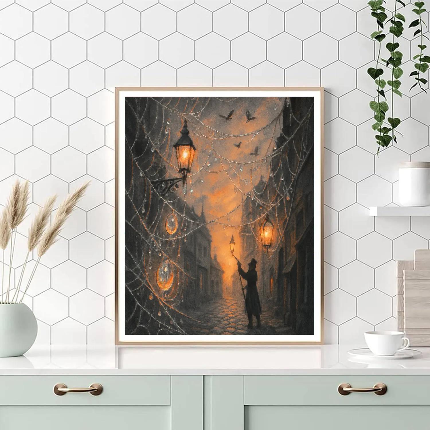 Cobweb Lane Of Amber Light Numbered painting kits