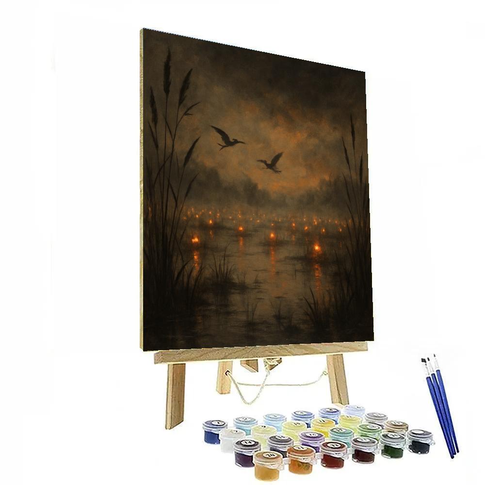 Marsh Of Echoed Lanterns Paint by numbers kits