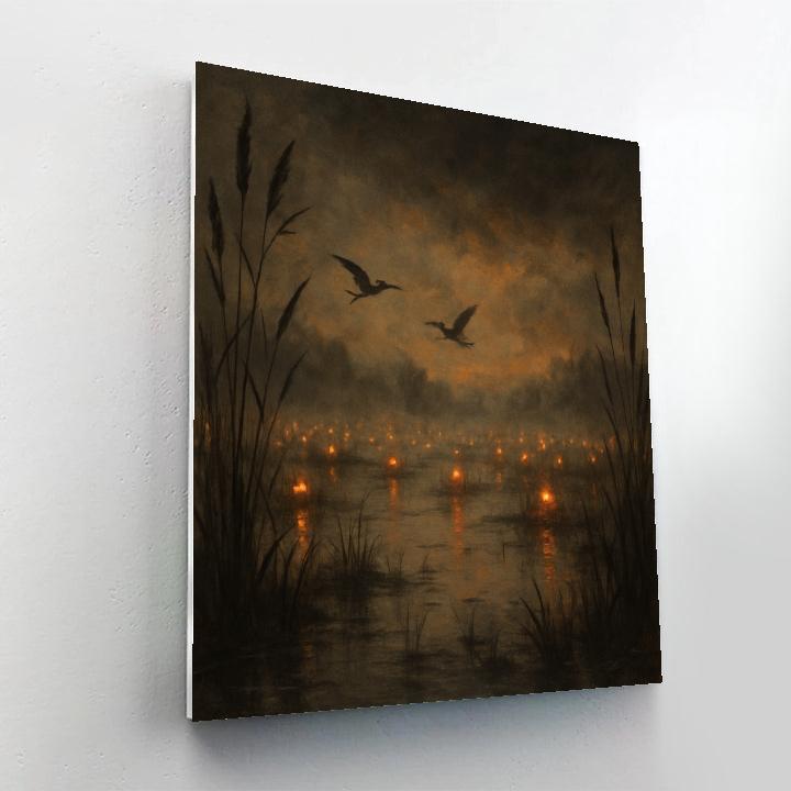 Marsh Of Echoed Lanterns Paint by numbers kits