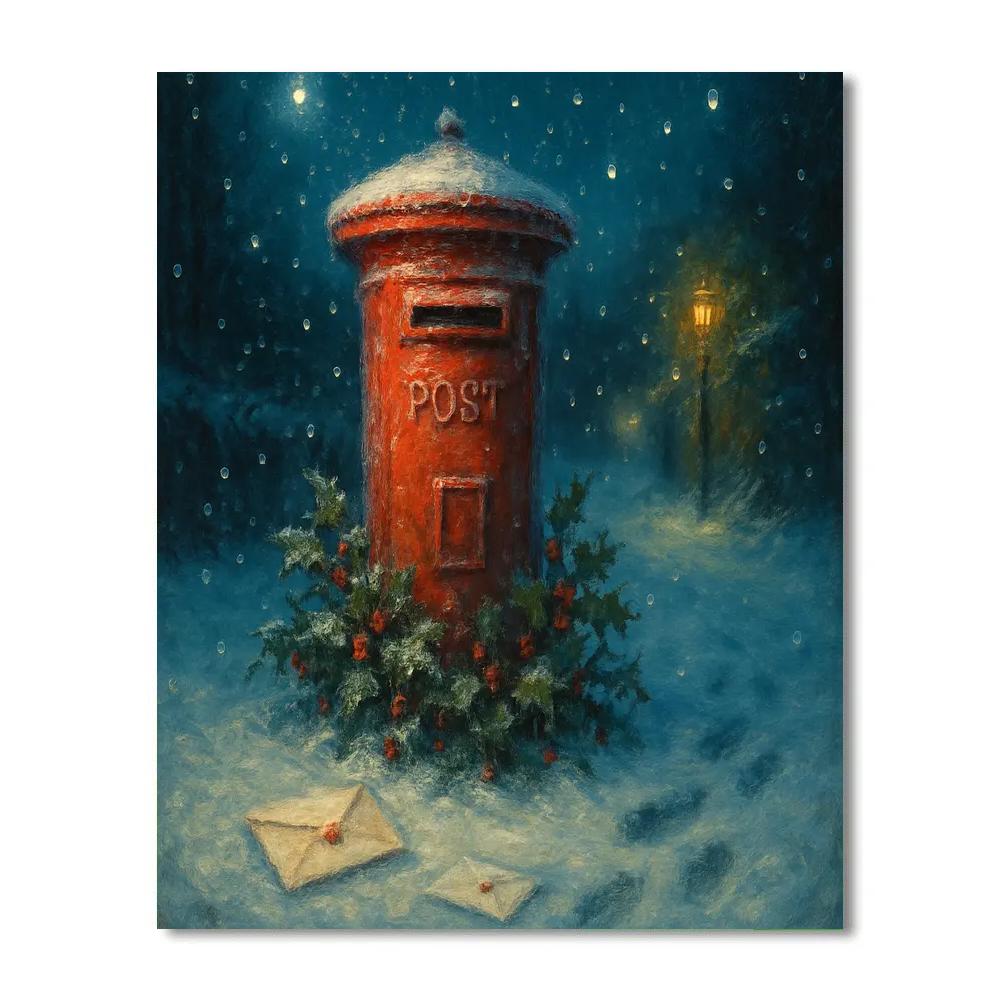 Midnight Postbox Promise Painting by numbers kit