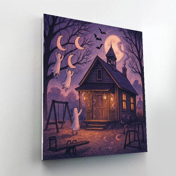 The Lanterned Hollow School Number painting