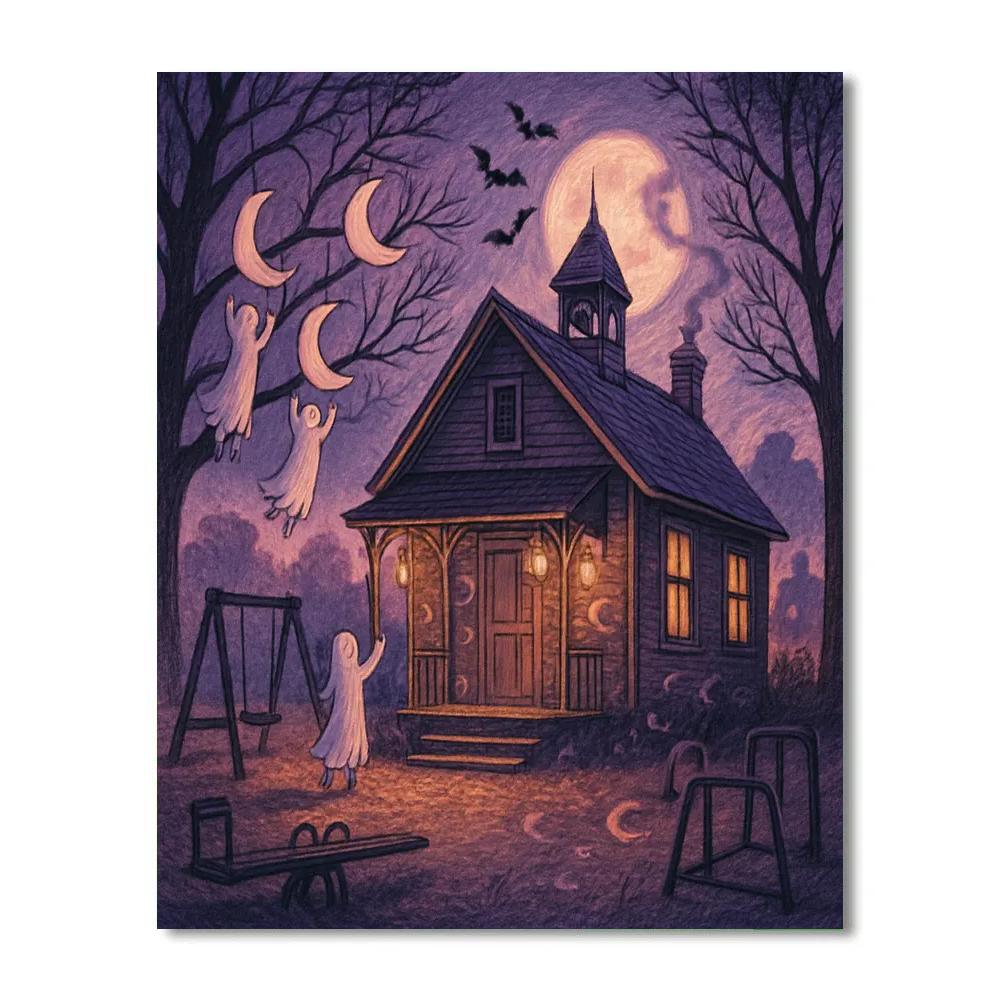 The Lanterned Hollow School Number painting