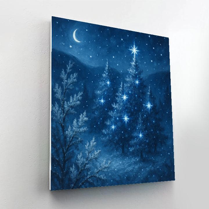 Sapphire Star Tree Garden Paint by numbers art