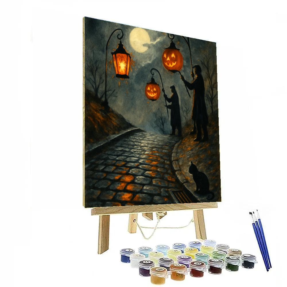 Moonlit Cobbled Watch Painting by numbers kit