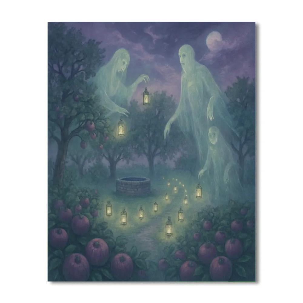 Ghost Orchard Vigil paint by numbers