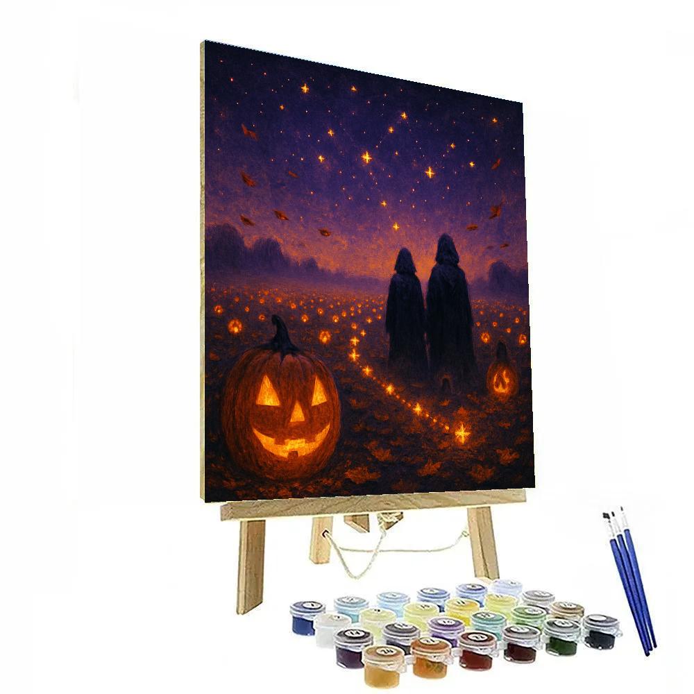 Lantern Field Constellation painting number kit