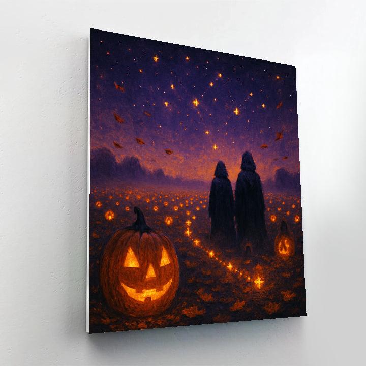 Lantern Field Constellation painting number kit