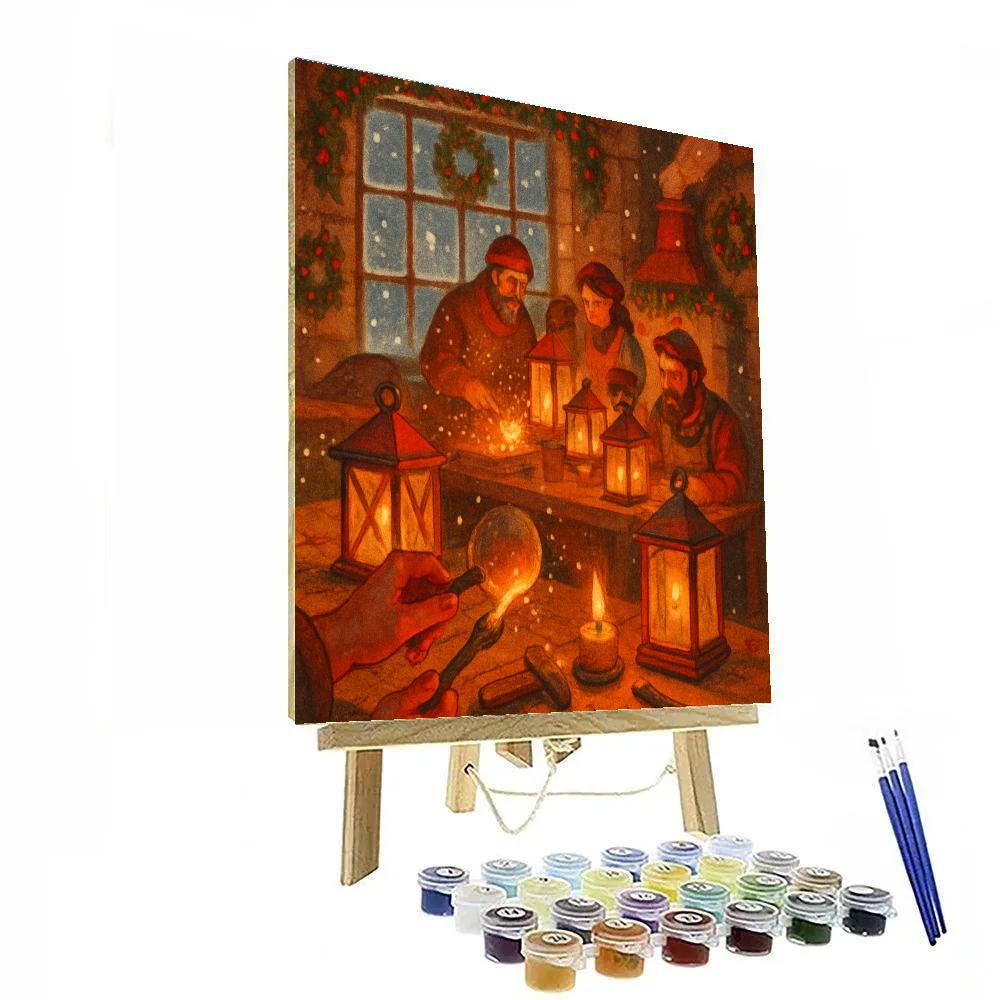 Warmth Of The Lantern Workshop Number painting