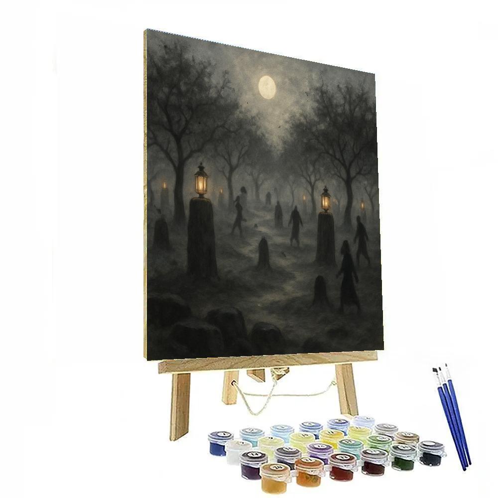 Lantern Walk Of The Stonehenge Orchard Numbered painting kits