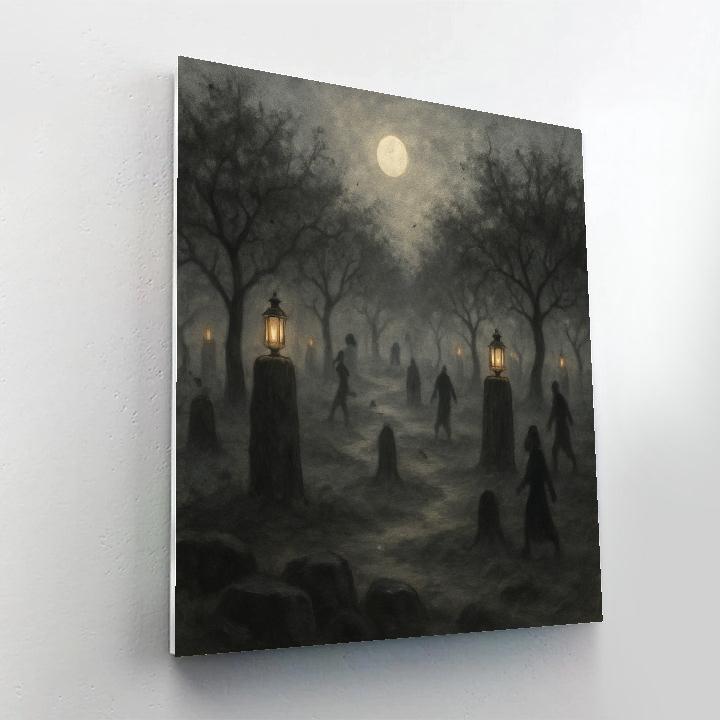 Lantern Walk Of The Stonehenge Orchard Numbered painting kits