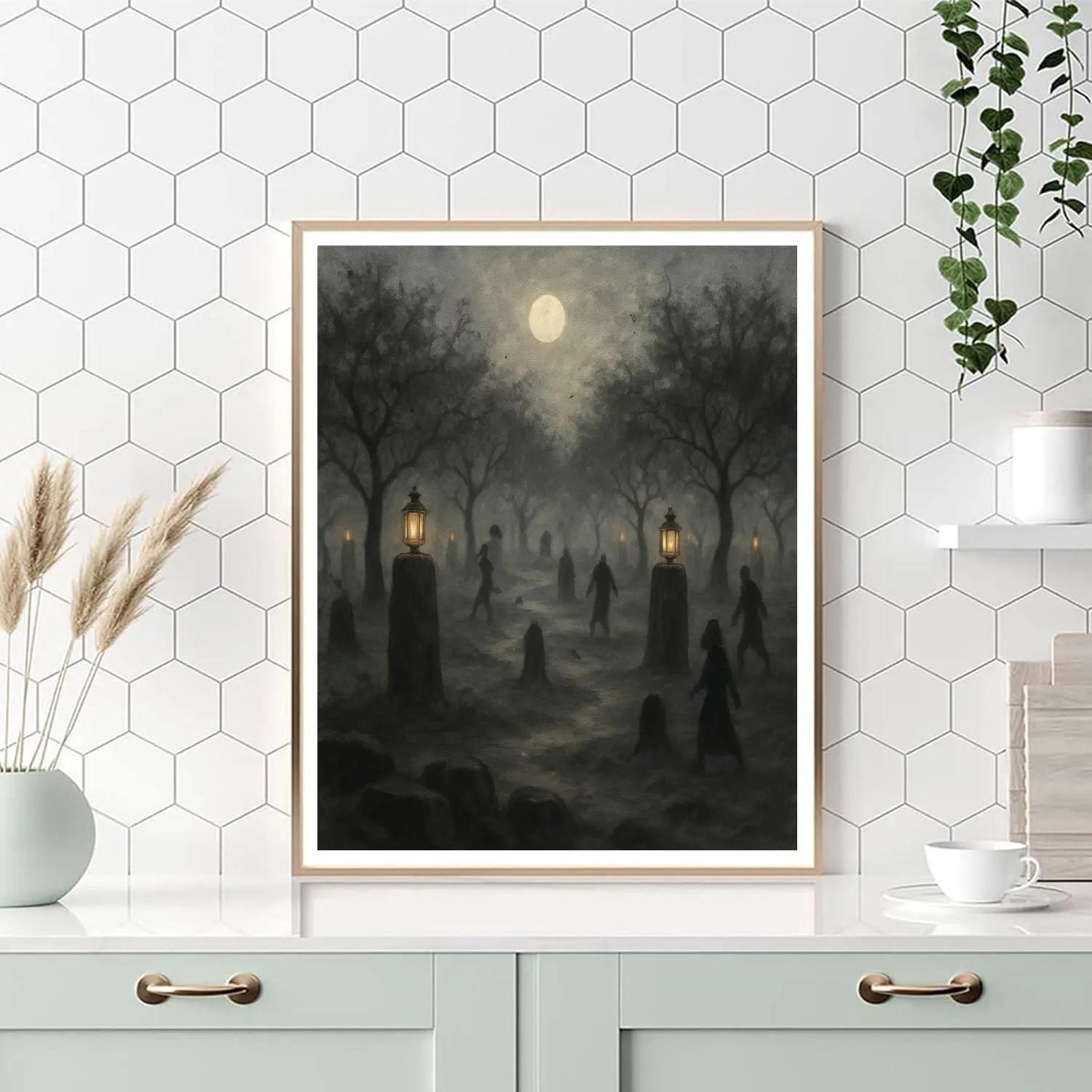 Lantern Walk Of The Stonehenge Orchard Numbered painting kits