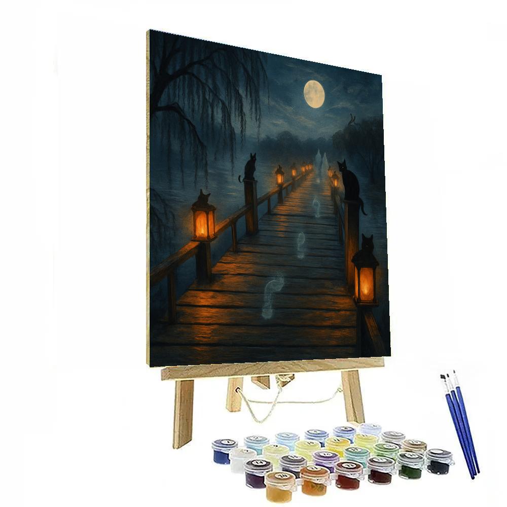 Lantern Bridge Of Echoes DIY paint by numbers