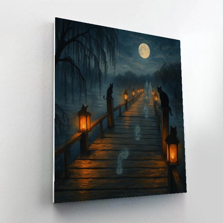 Lantern Bridge Of Echoes DIY paint by numbers