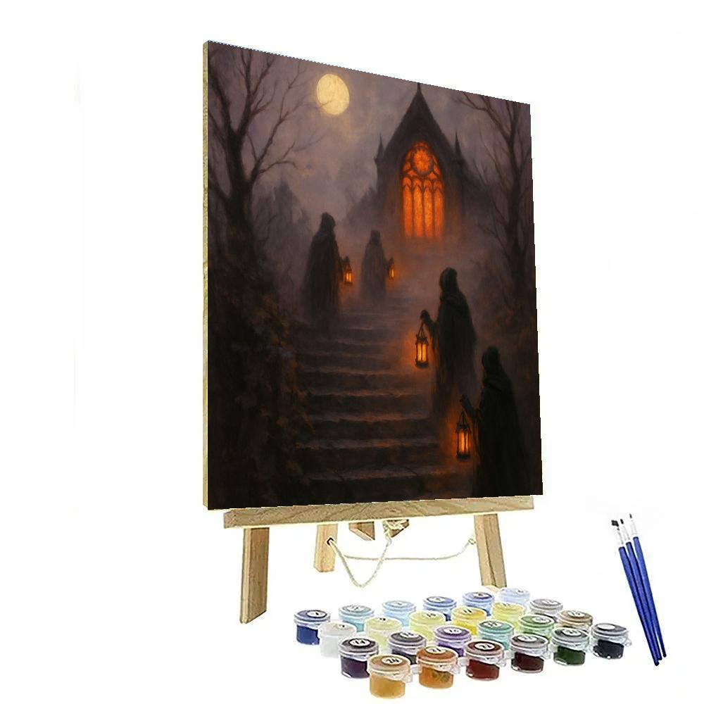 Lantern Steps To The Phantom Chapel Number painting