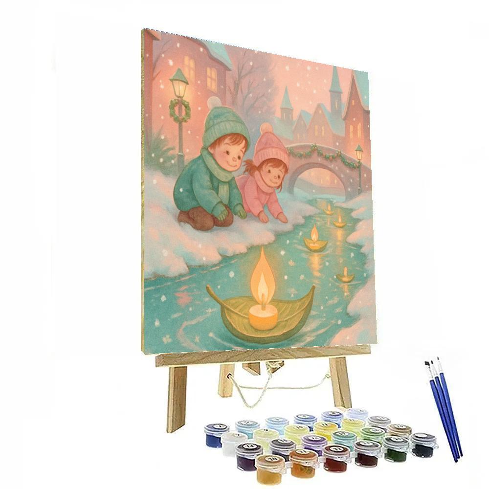Little Lantern Sailors paint by number