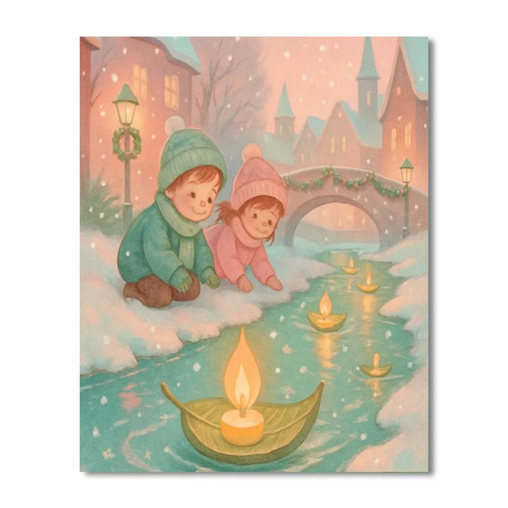 Little Lantern Sailors paint by number