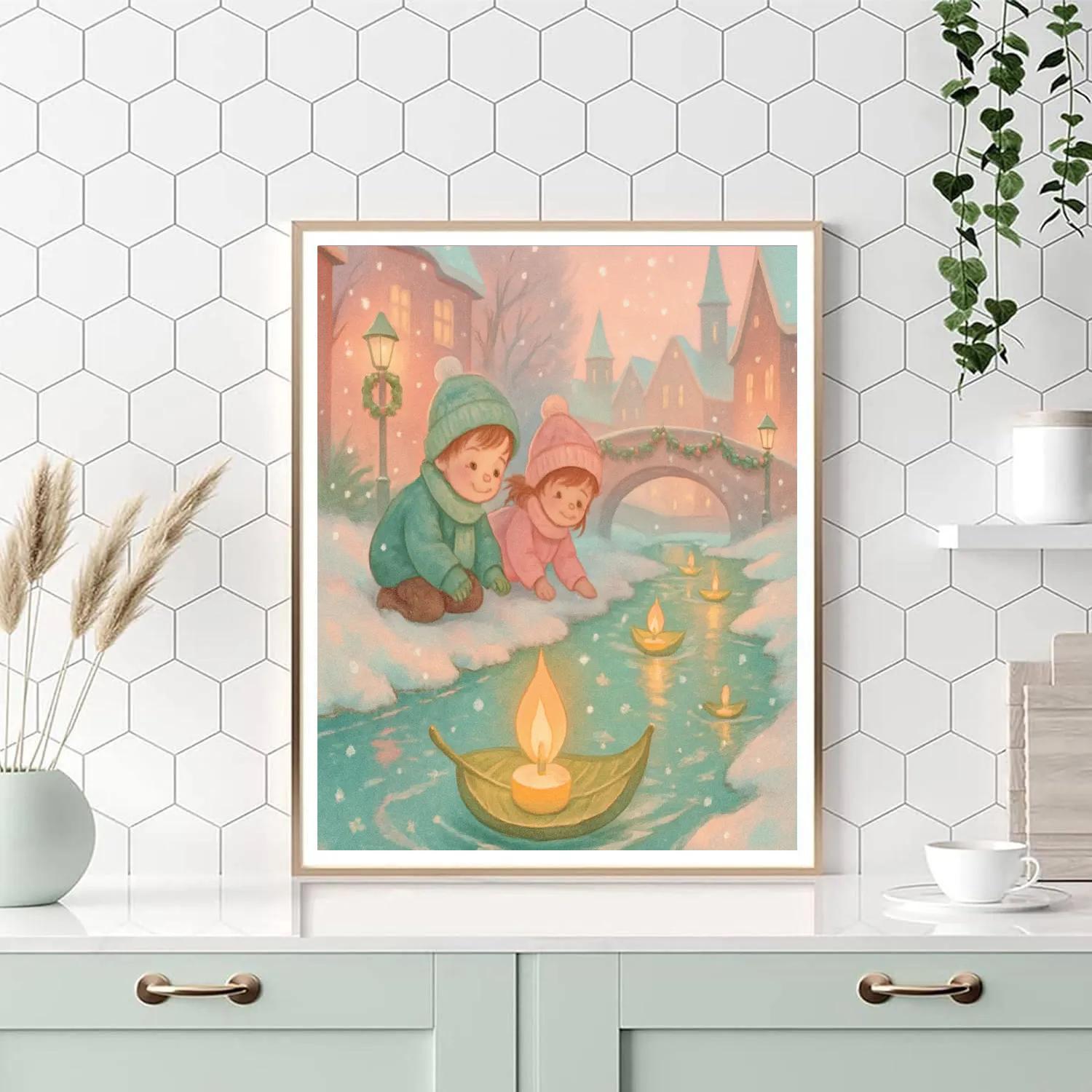 Little Lantern Sailors paint by number