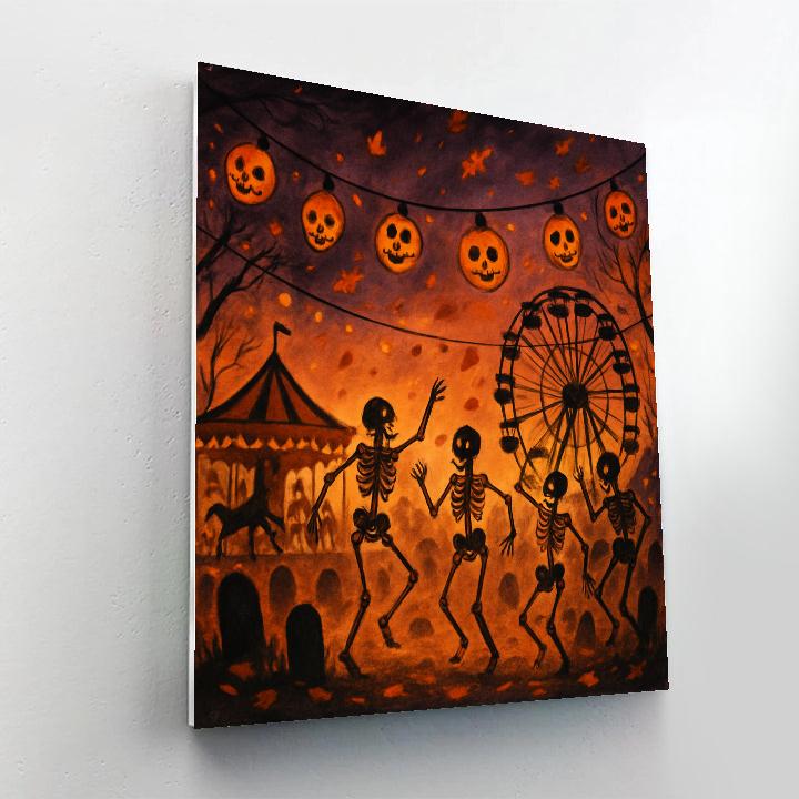 Boneyard Lantern Carnival painting number kit