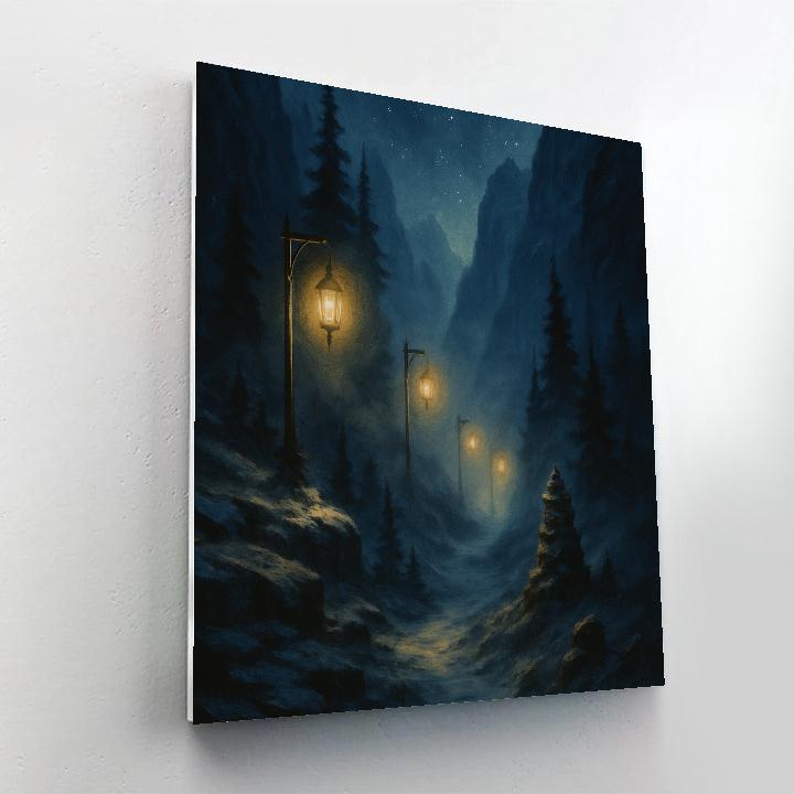 Lantern Watch At Hollow Pass Paint by numbers art