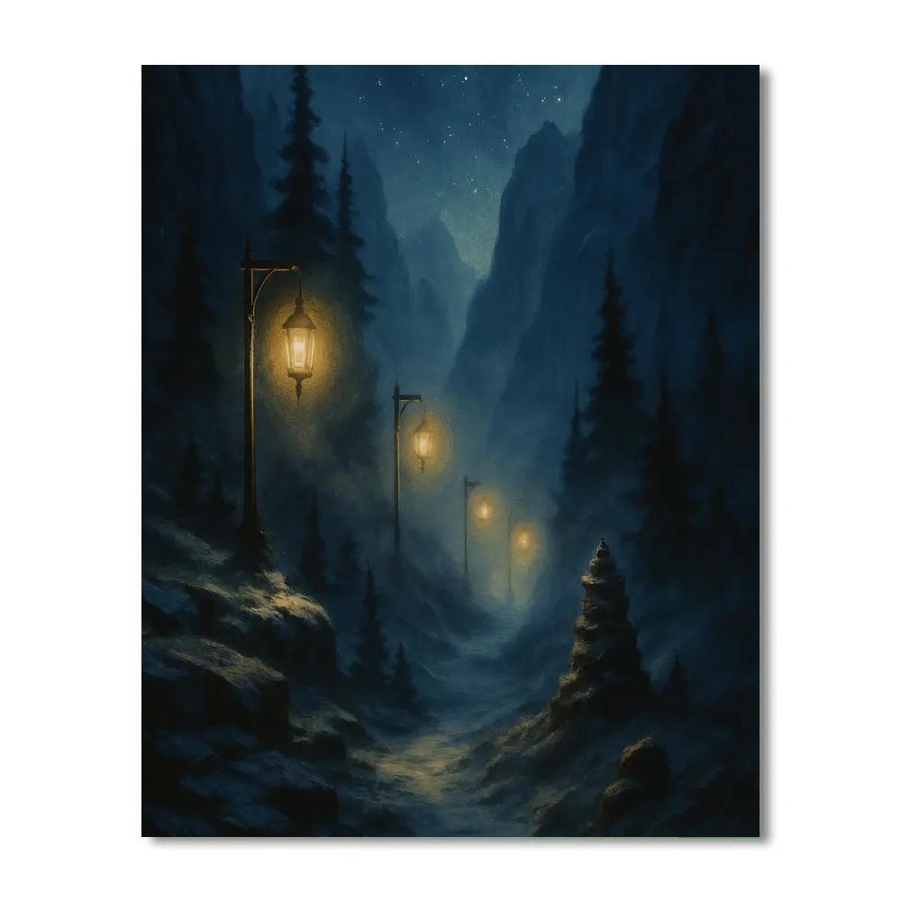 Lantern Watch At Hollow Pass Paint by numbers art