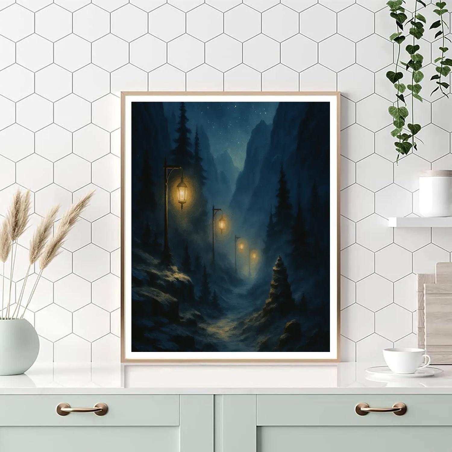 Lantern Watch At Hollow Pass Paint by numbers art