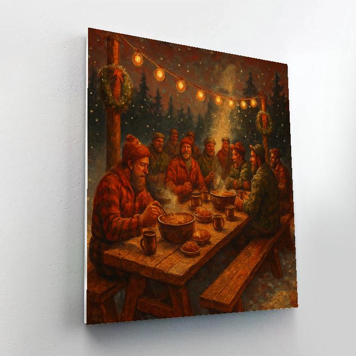 Starlit Lumberjack Feast Numbered painting kits