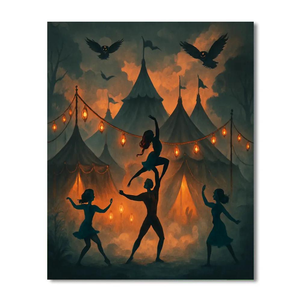 Lanterns Of The Hollow Circus paint by numbers