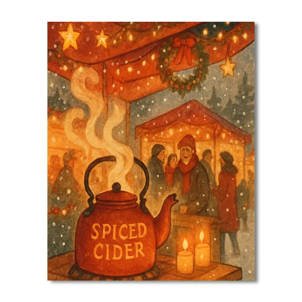Star Kettle Market paint by numbers