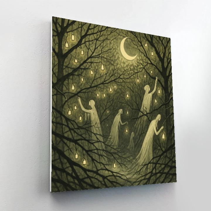 Lantern Thicket Of Silent Bells painting number kit