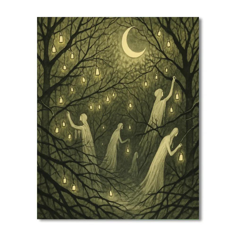 Lantern Thicket Of Silent Bells painting number kit