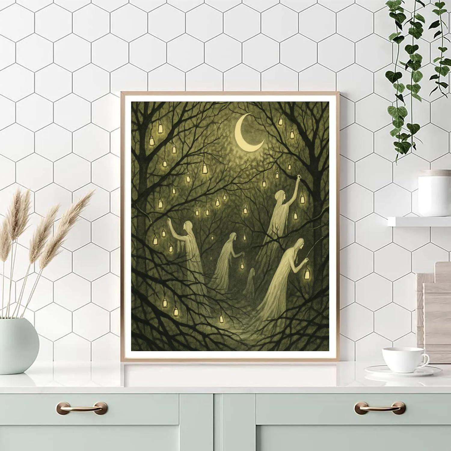 Lantern Thicket Of Silent Bells painting number kit