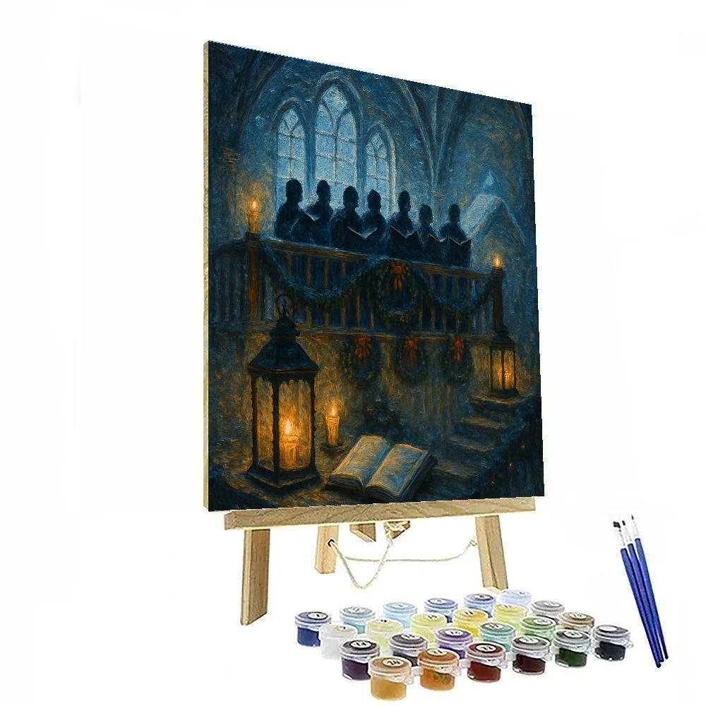 Frosted Lantern Choir Loft Painting by numbers kit